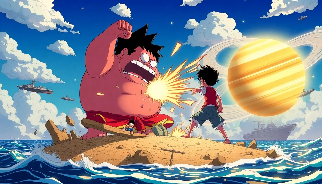dragon e luffy acabaram com o governo mundial em one piece 1105