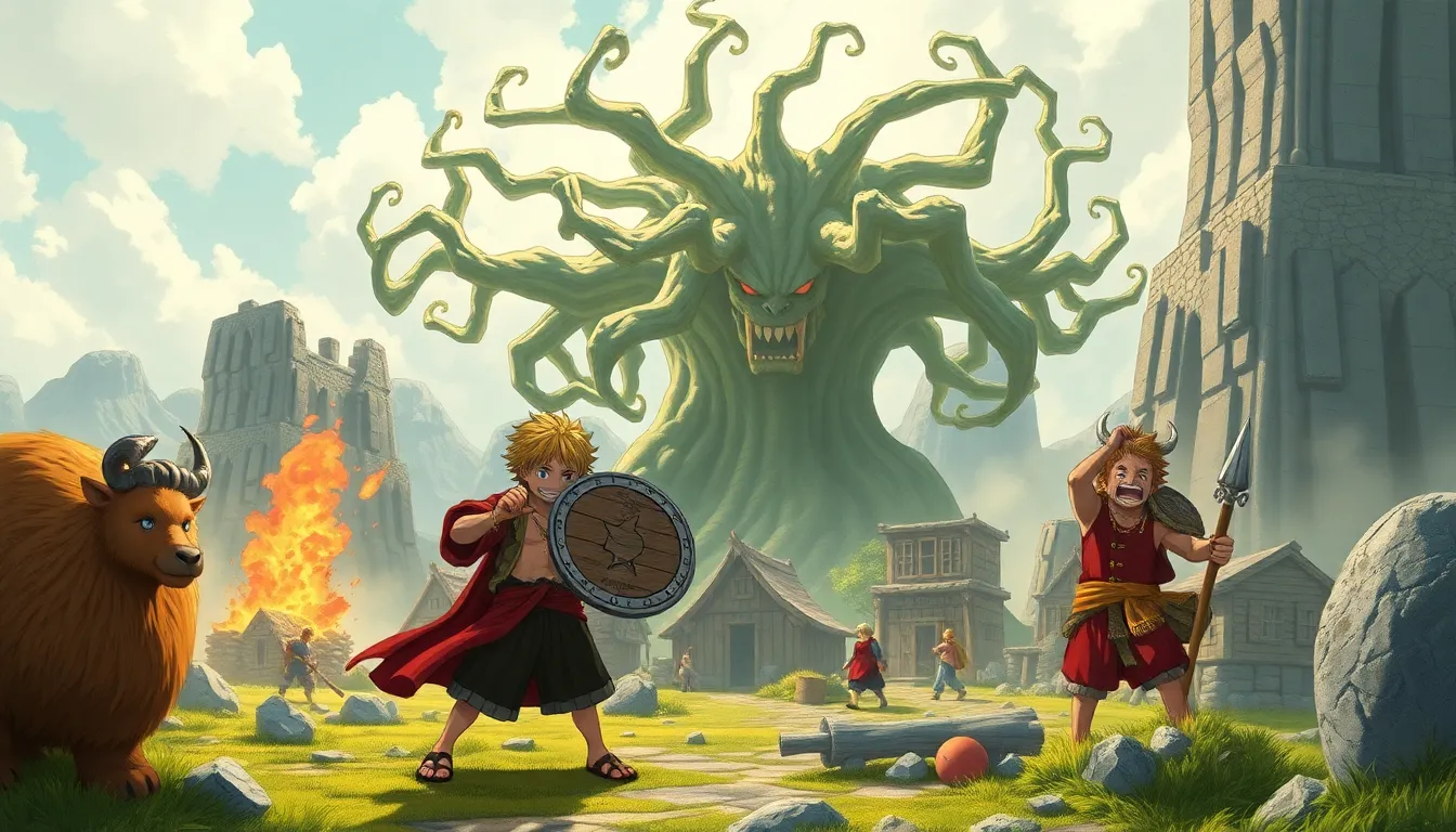 luffy e zoro chocam elbaf one piece capitulo 1127 2