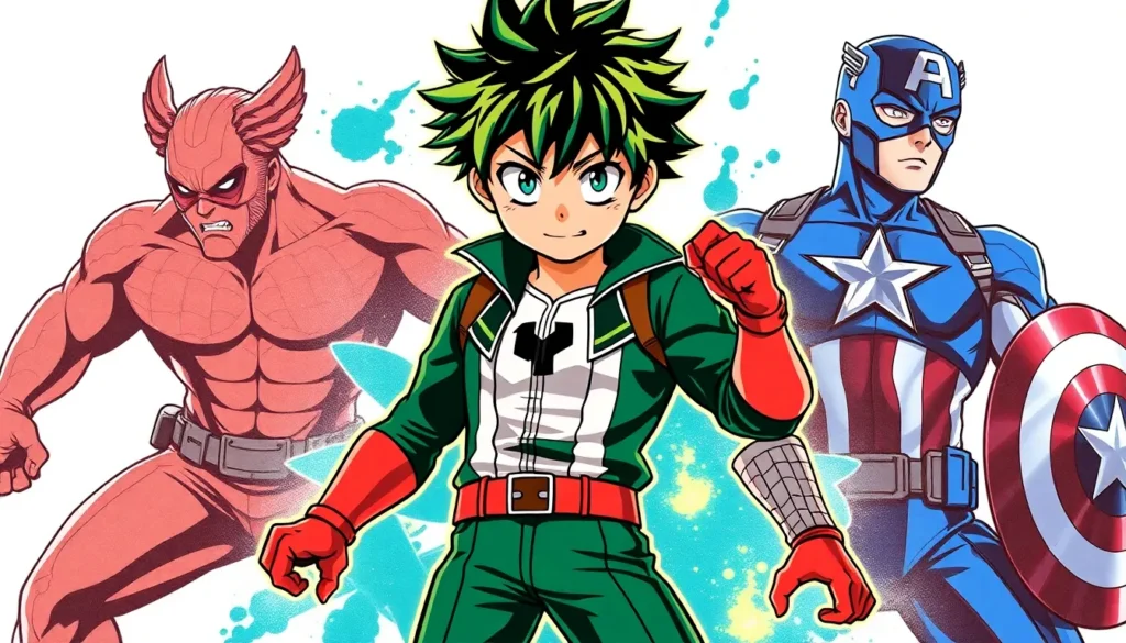 my hero academia e uma copia da marvel