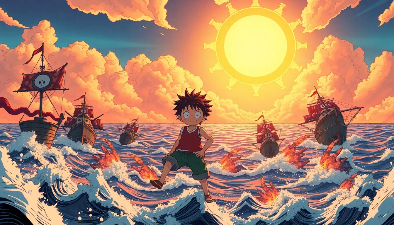o novo poder de luffy chocou a todos eles finalmente chegaram one piece capitulo 1106