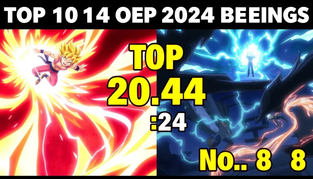top 10 openings de animes de 2024