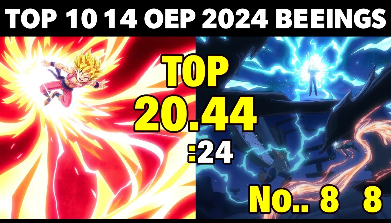 top 10 openings de animes de 2024