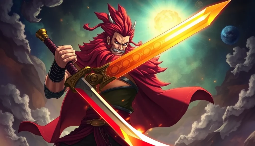 a espada mitica gryphon de shanks revelado o real estilo de luta de shanks o ruivo one piece