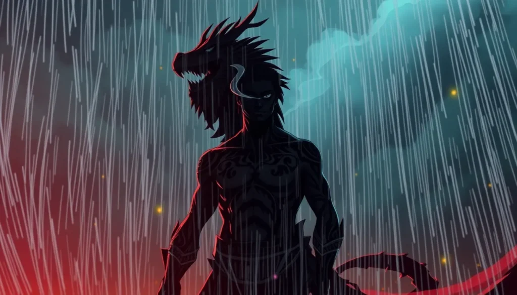 a akuma no mi de dragon hito hito no mi modelo zaza o deus da chuva em one piece