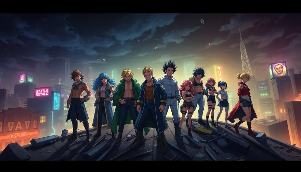 animes de puro battle royale que vao te prender do inicio ao fim